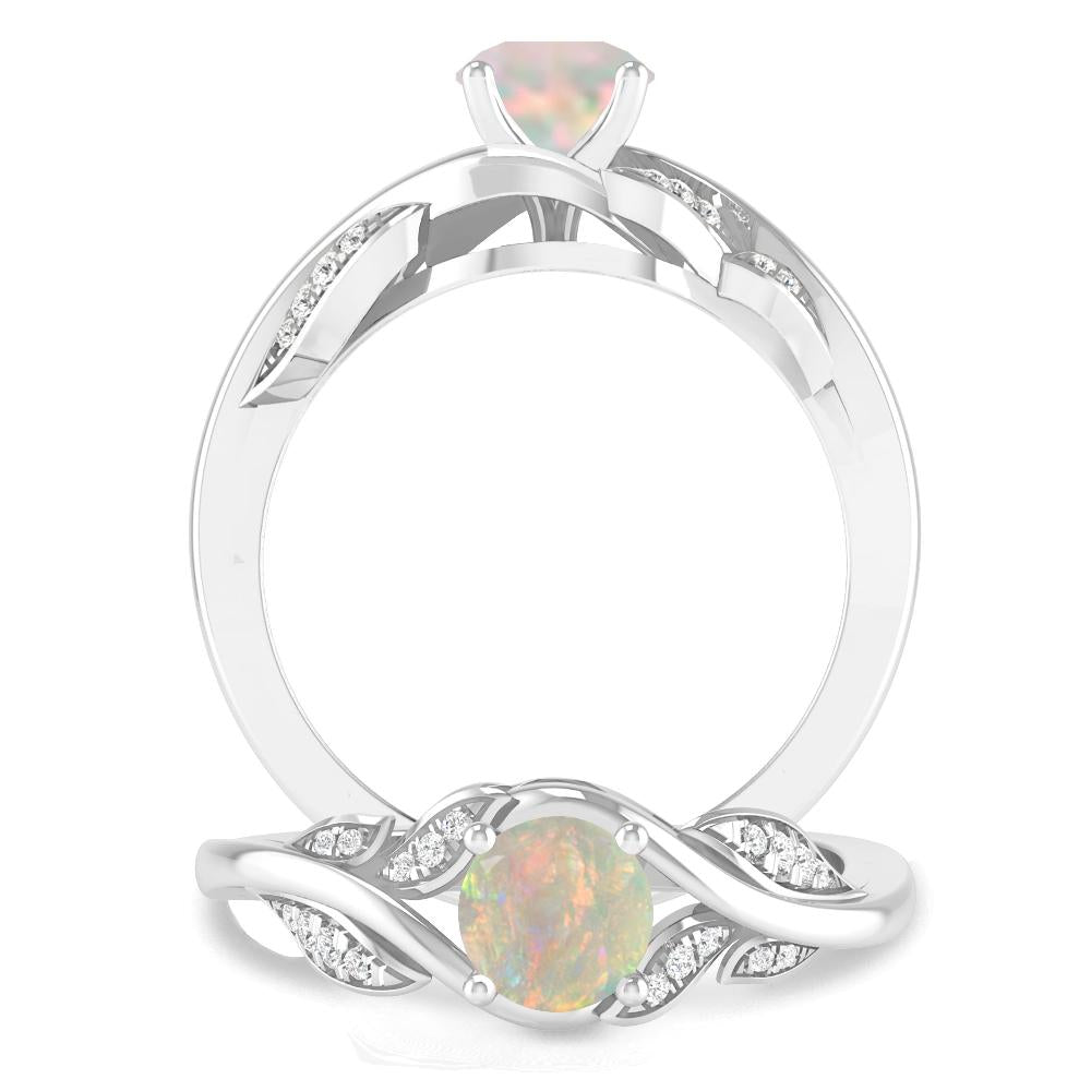 White Gold - Opal