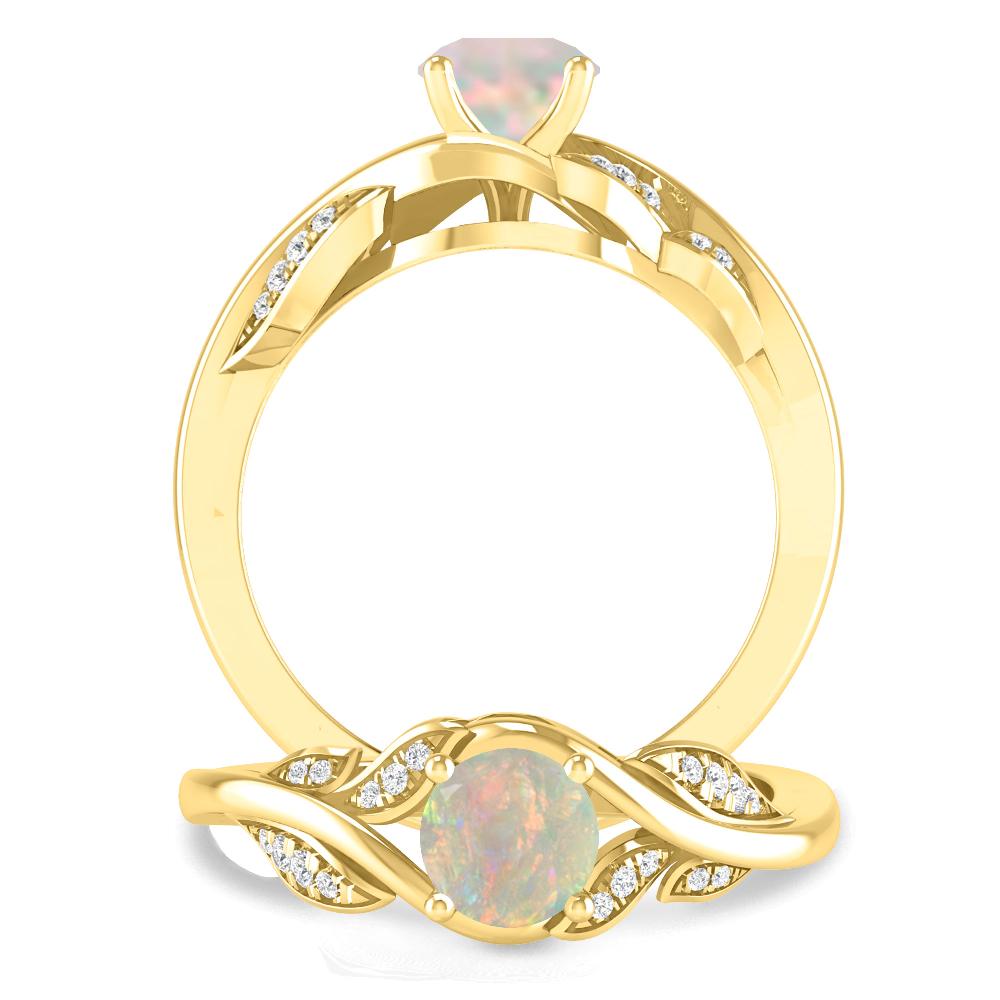 Yellow Gold - Opal