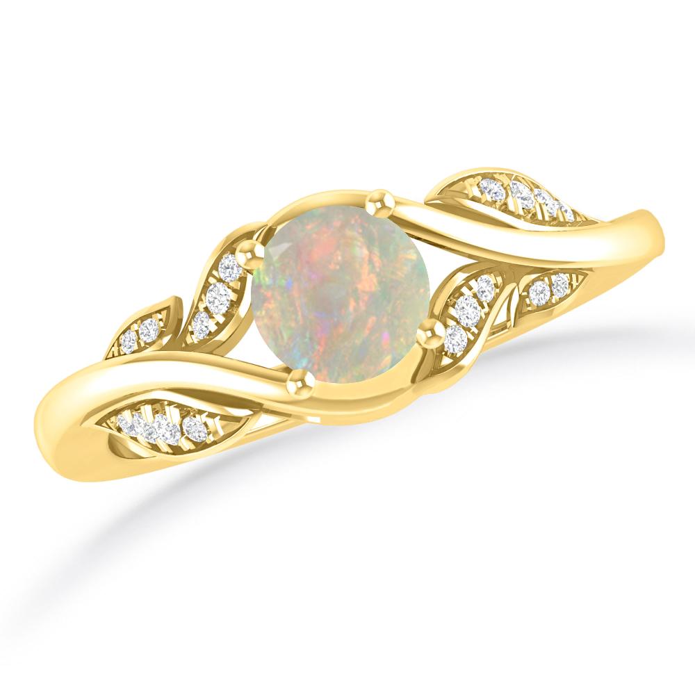 Yellow Gold - Opal