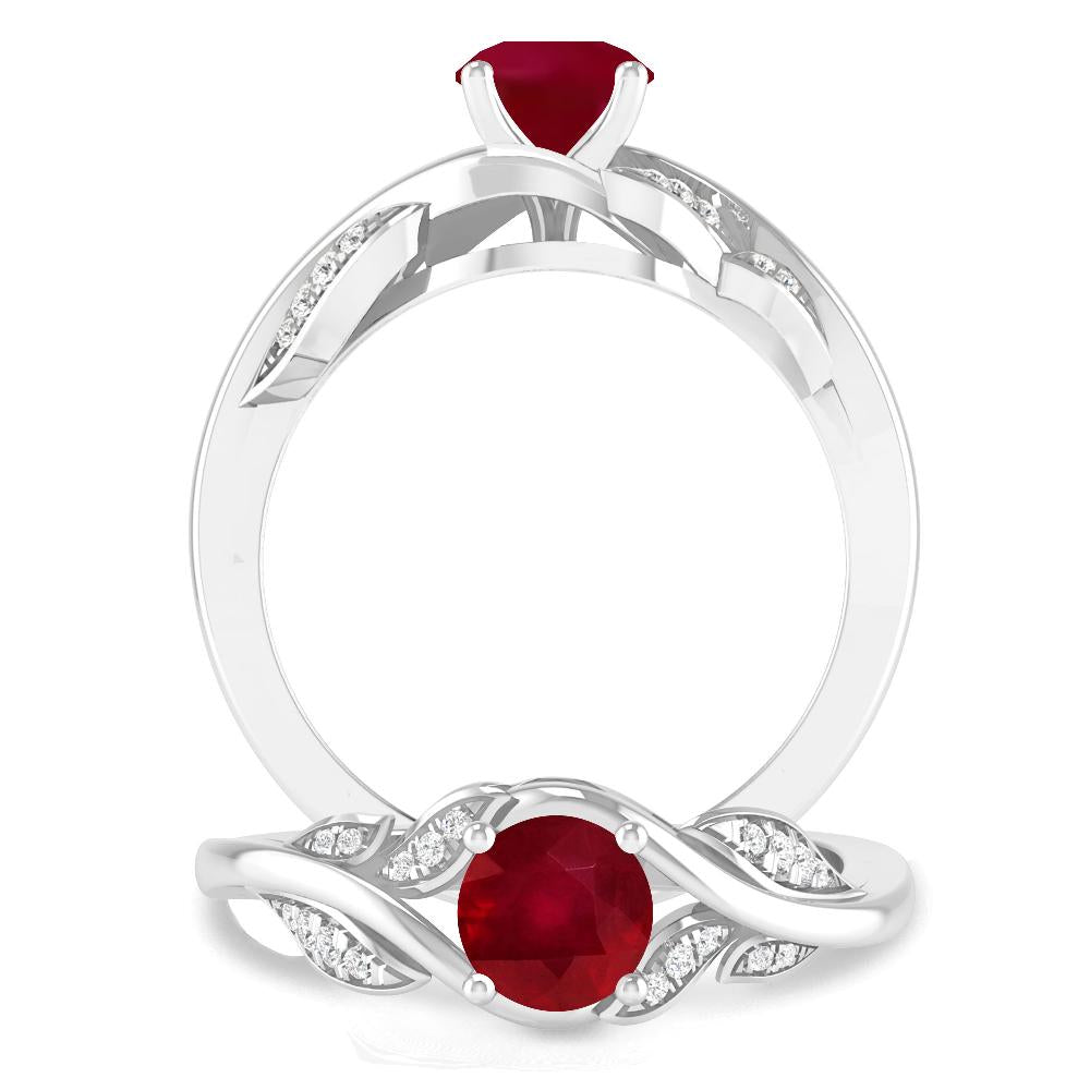 White Gold - Ruby