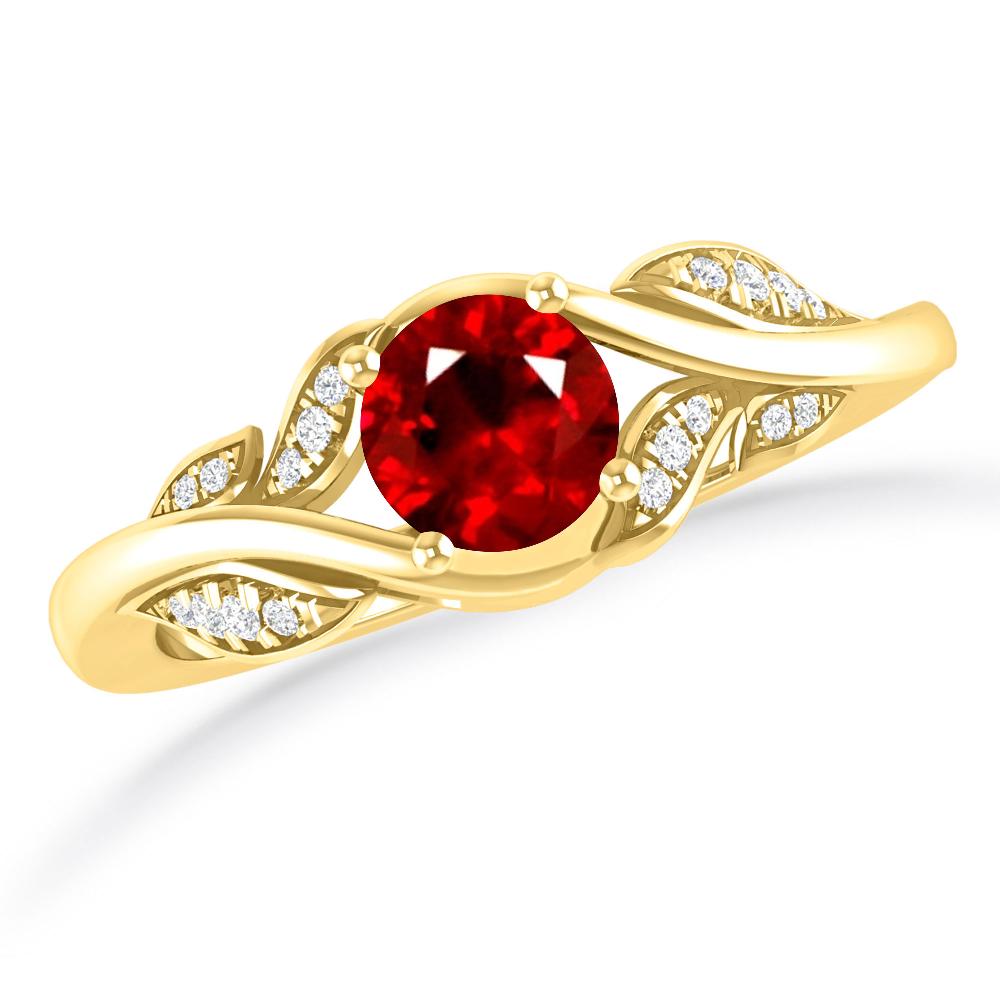 Yellow Gold - Ruby