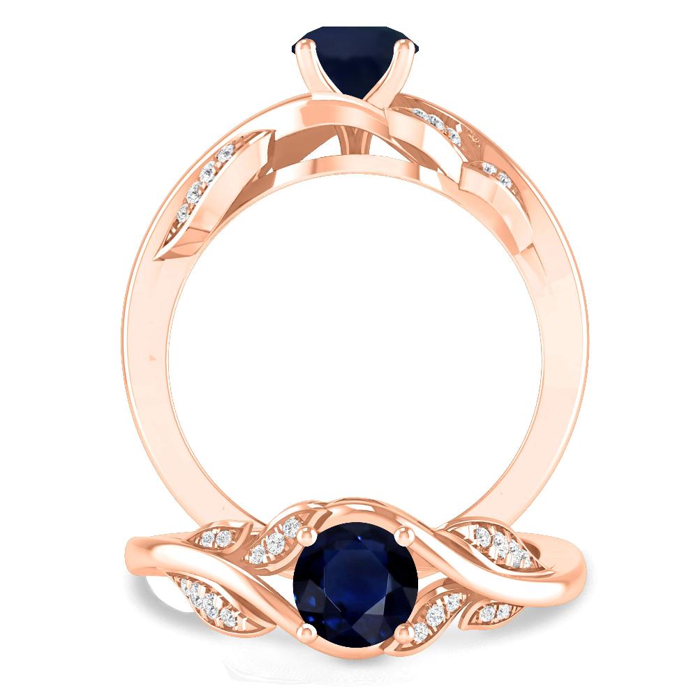 Rose Gold - Sapphire