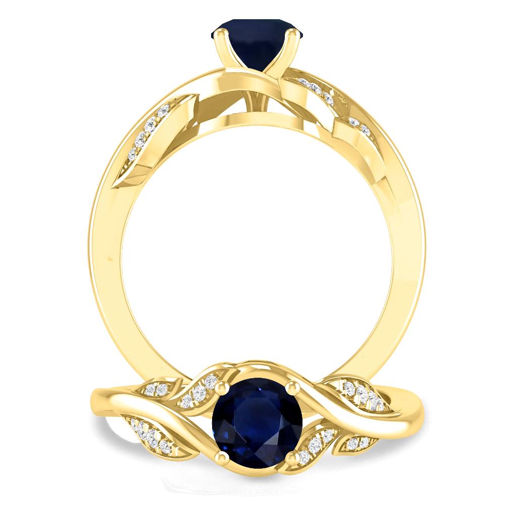 Yellow Gold - Sapphire