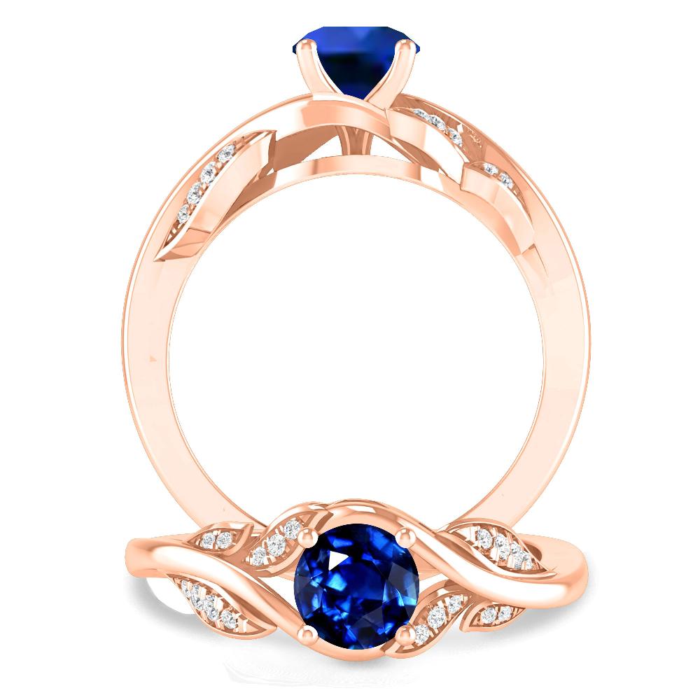 Rose Gold - Sapphire