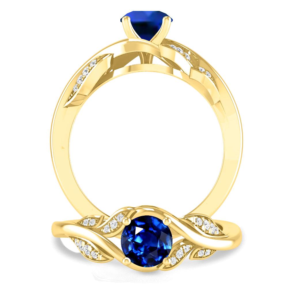 Yellow Gold - Sapphire