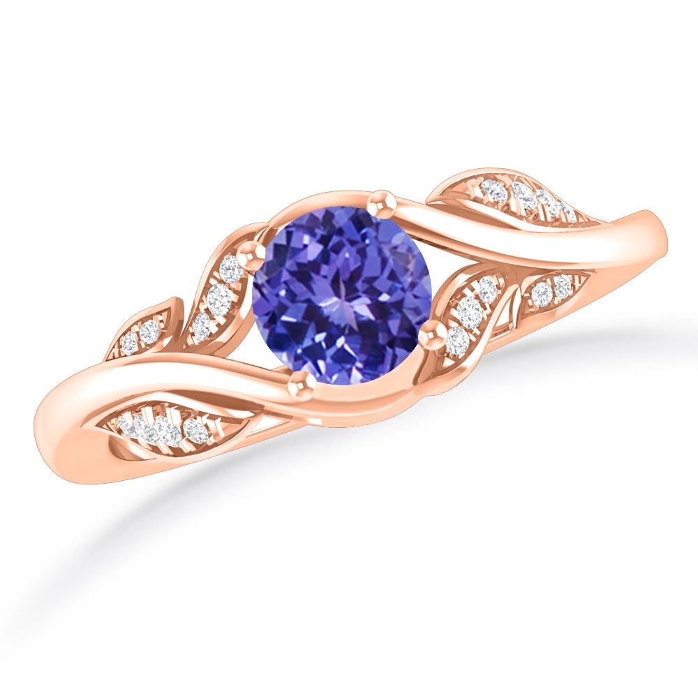 Rose Gold - Tanzanite