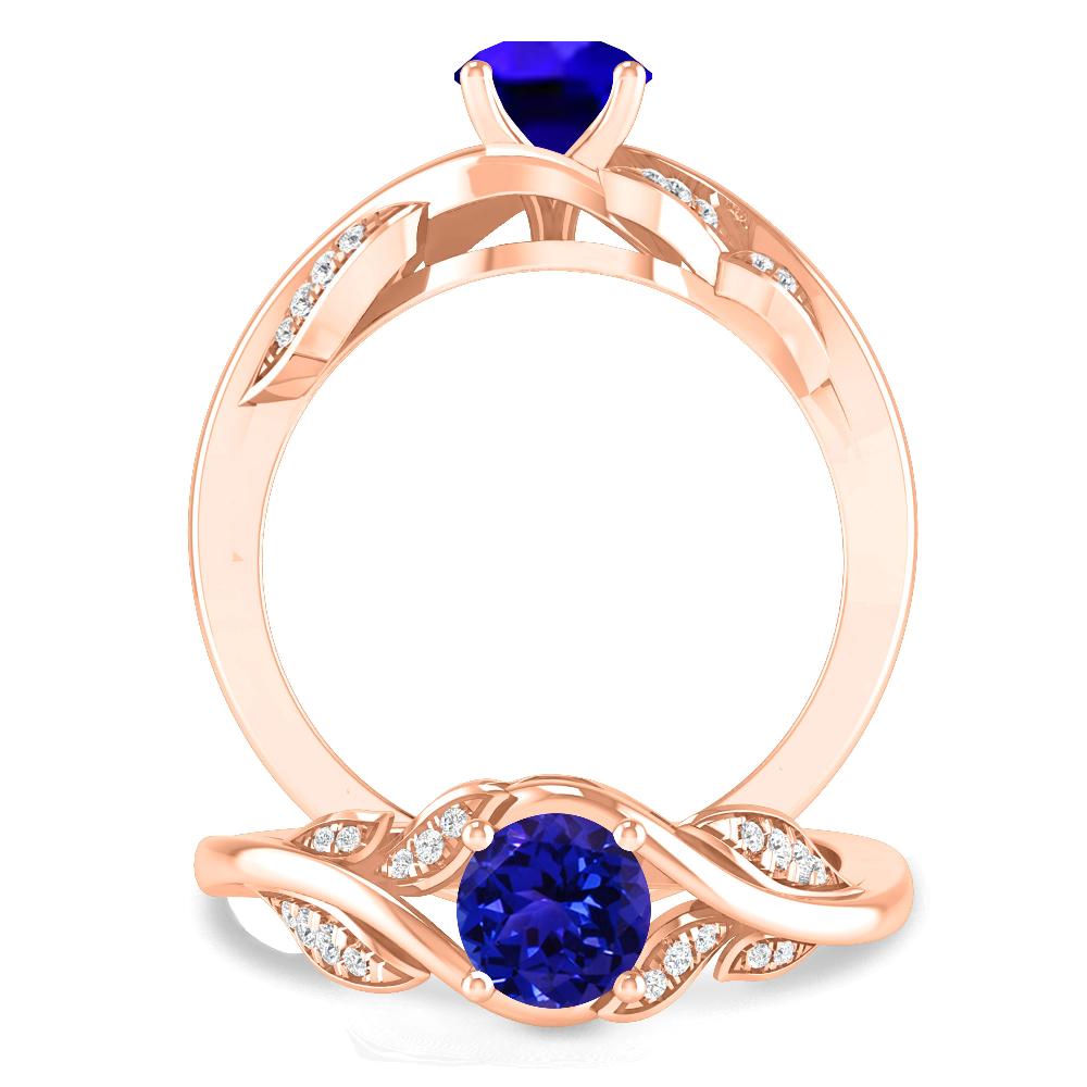 Rose Gold - Tanzanite