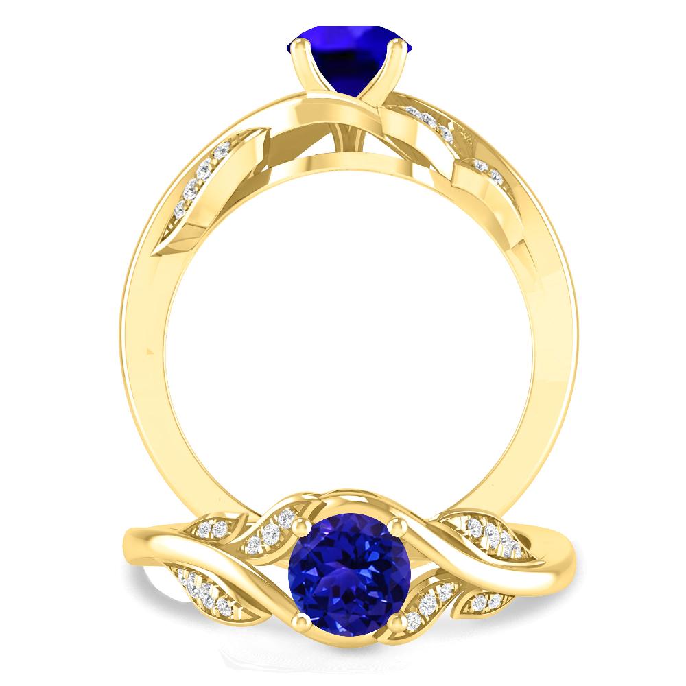 Yellow Gold - Tanzanite