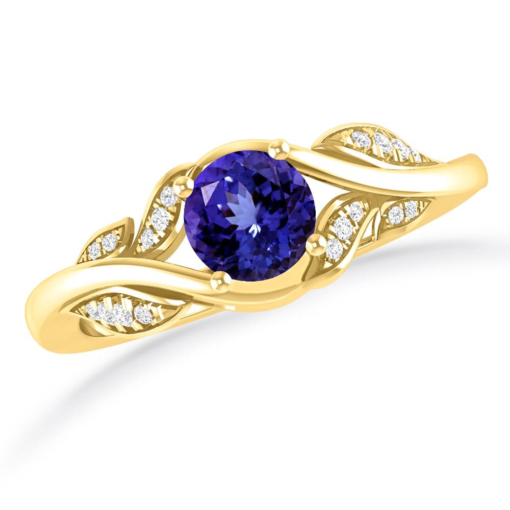 Yellow Gold - Tanzanite