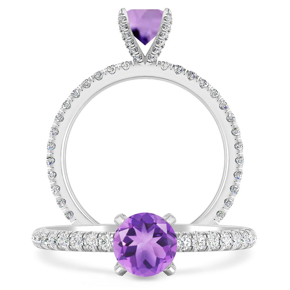 White Gold - Amethyst