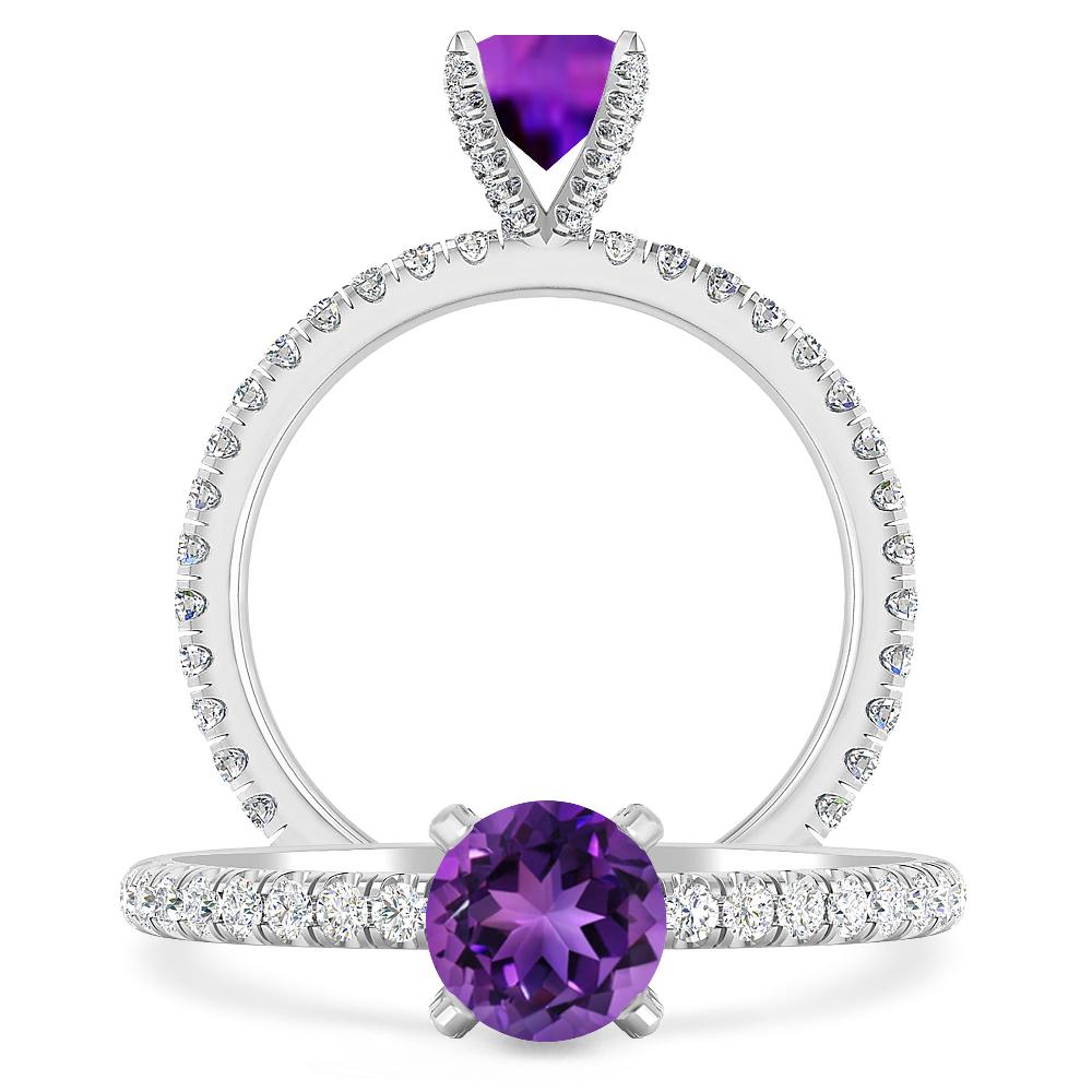 White Gold - Amethyst