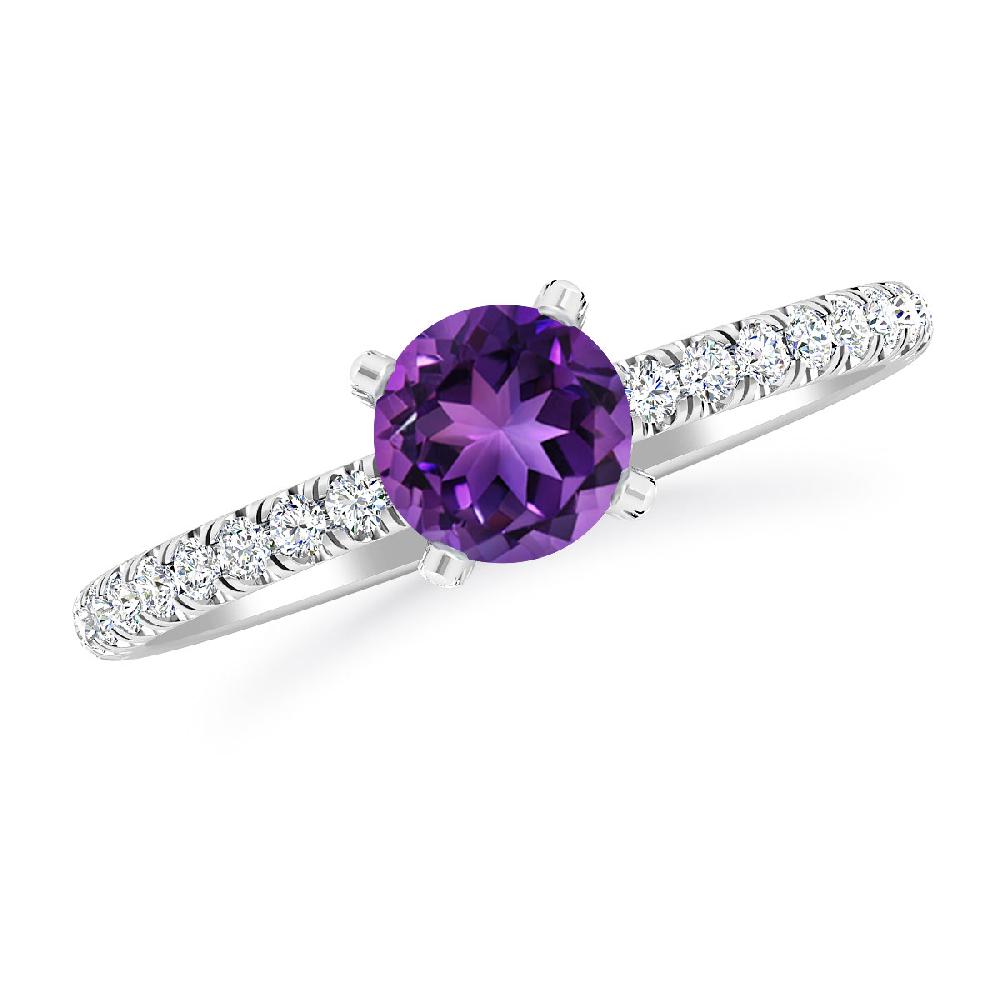 White Gold - Amethyst