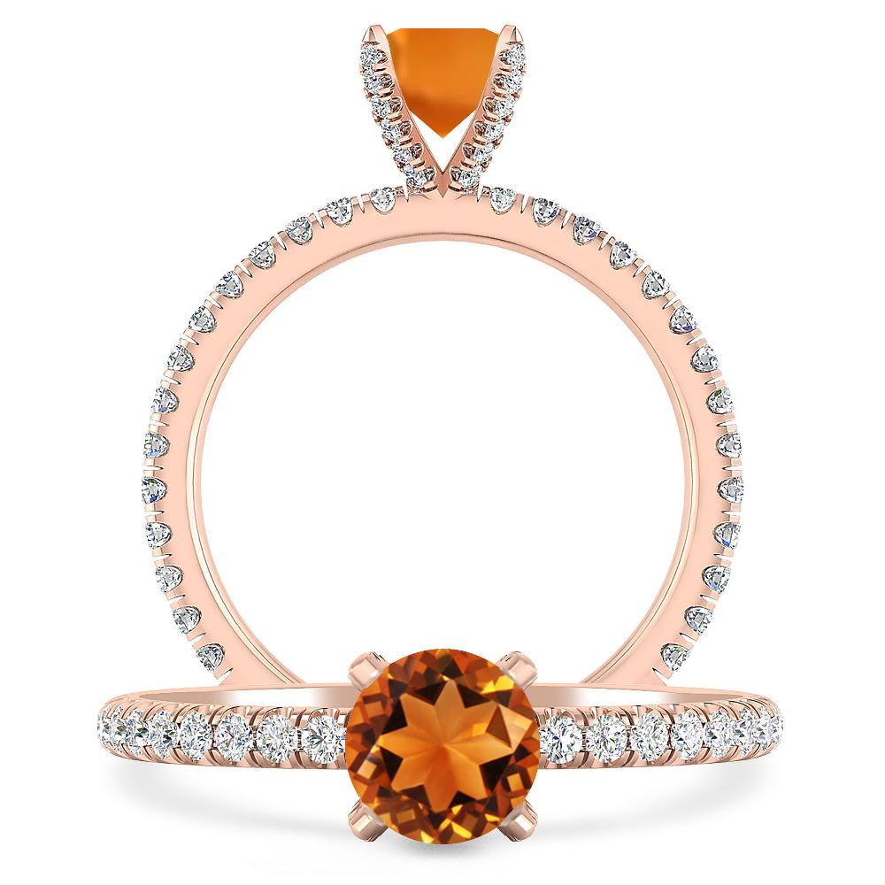 Rose Gold - Citrine