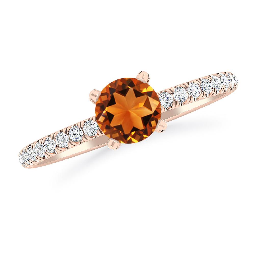 Rose Gold - Citrine