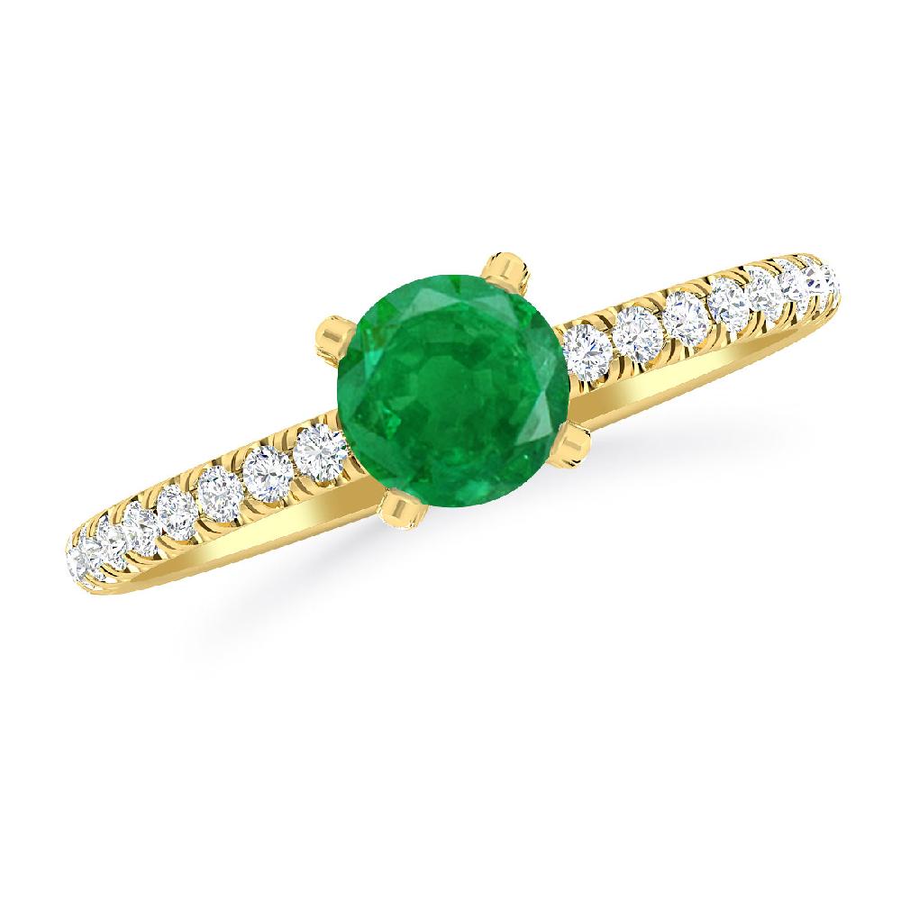 Yellow Gold - Emerald