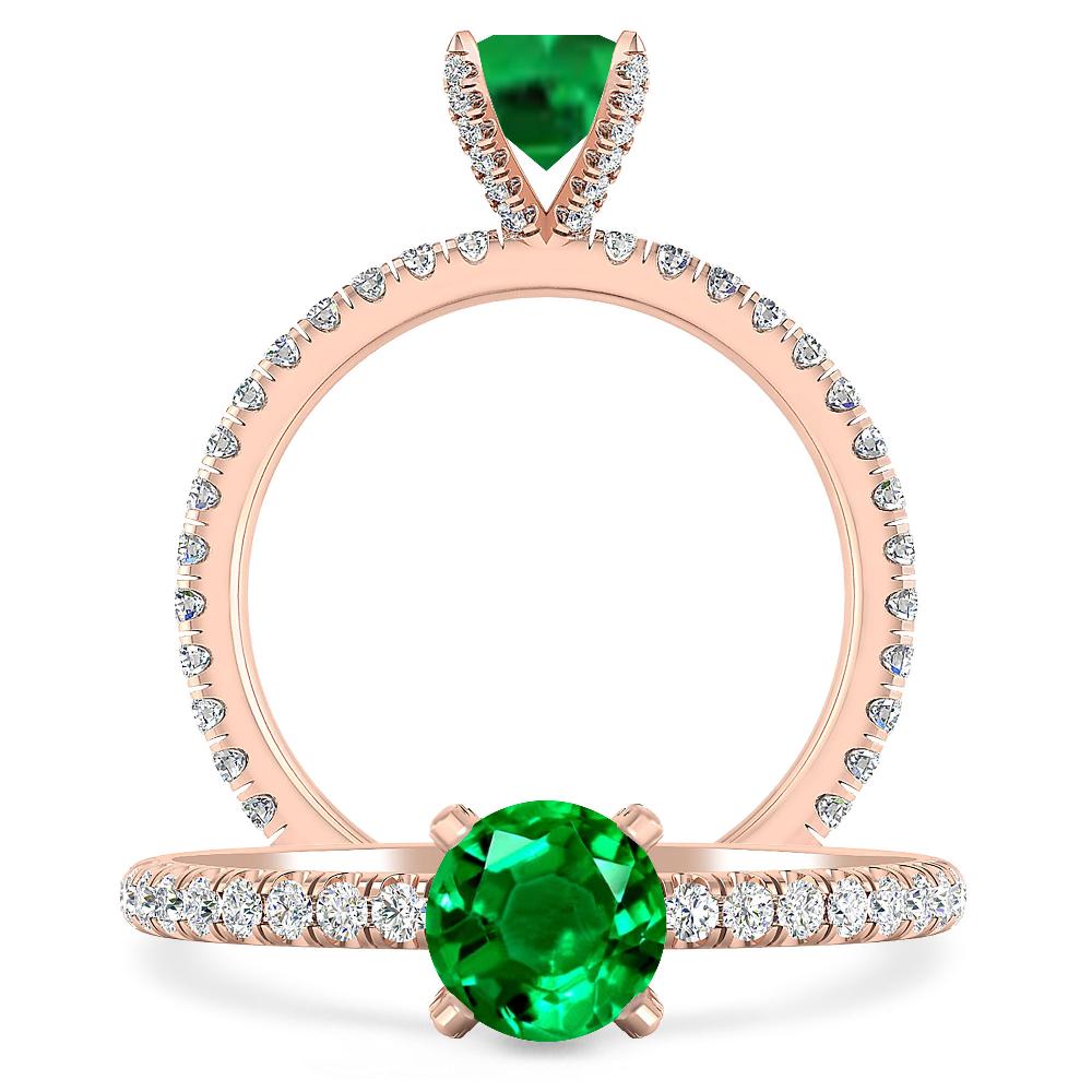 Rose Gold - Emerald