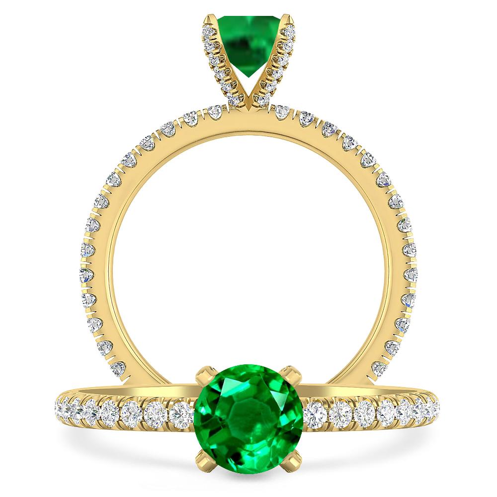 Yellow Gold - Emerald