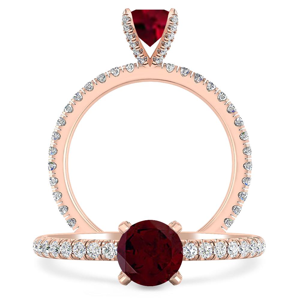 Rose Gold - Garnet