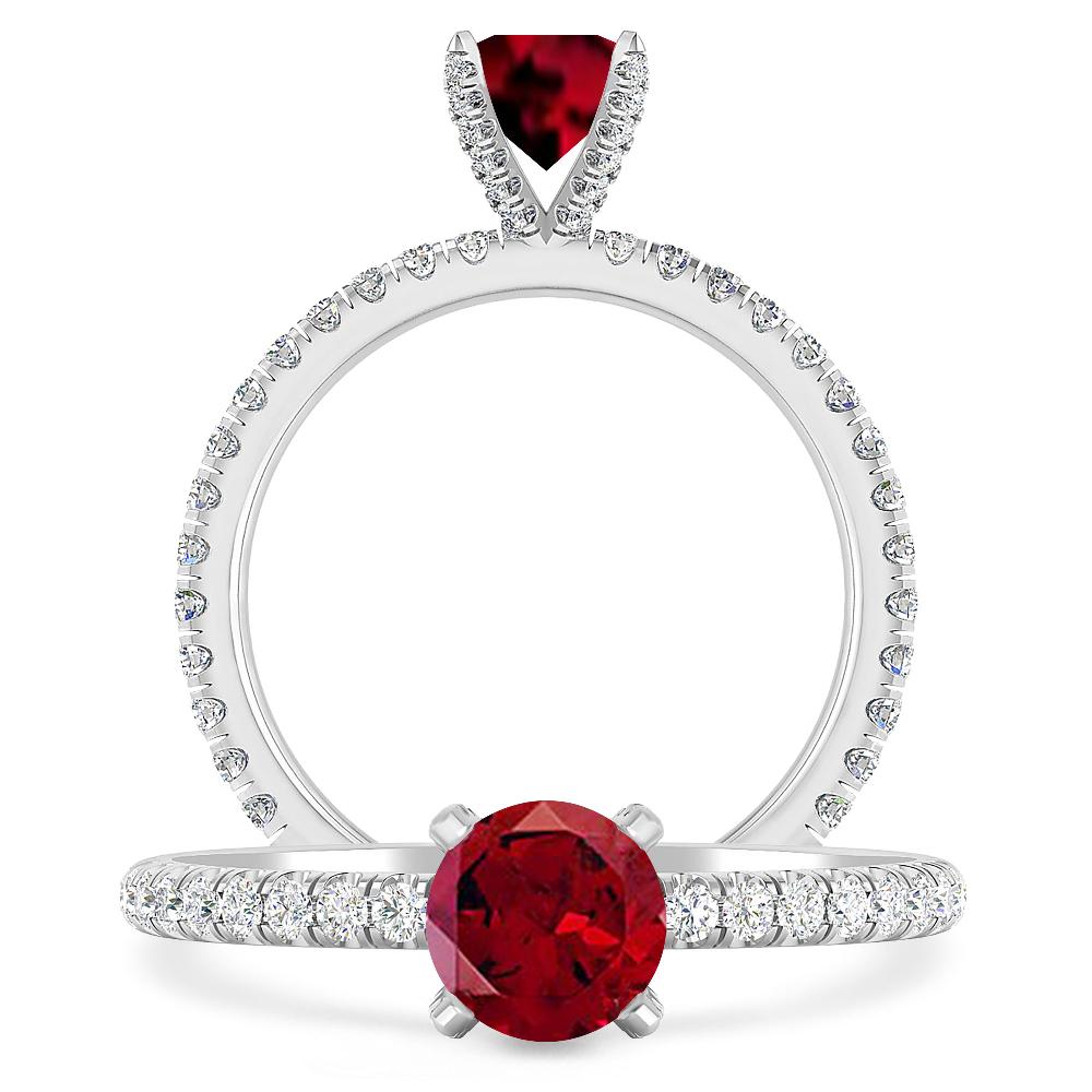 White Gold - Garnet