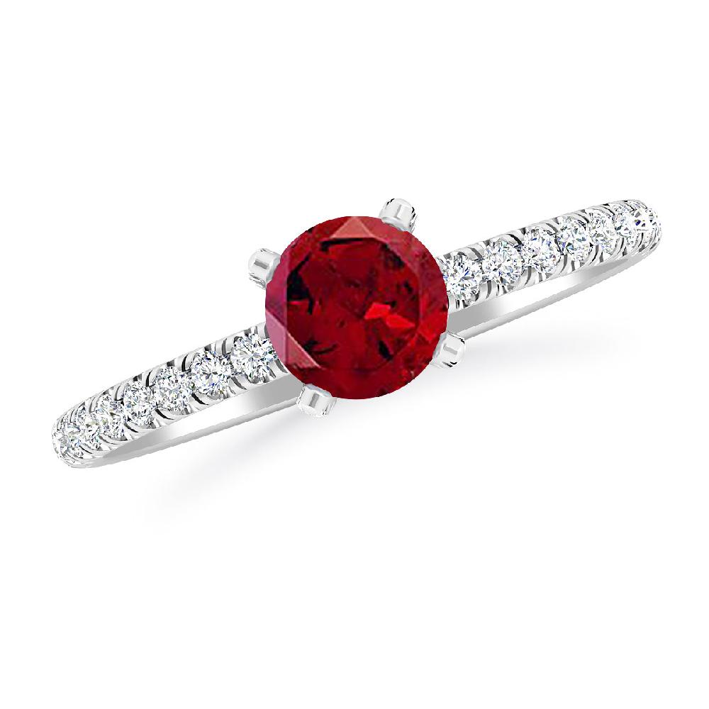 White Gold - Garnet