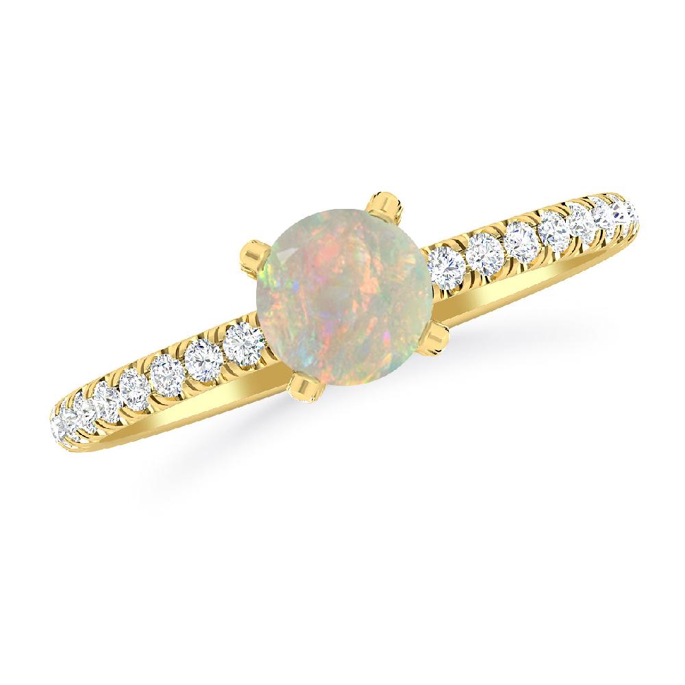 Yellow Gold - Opal