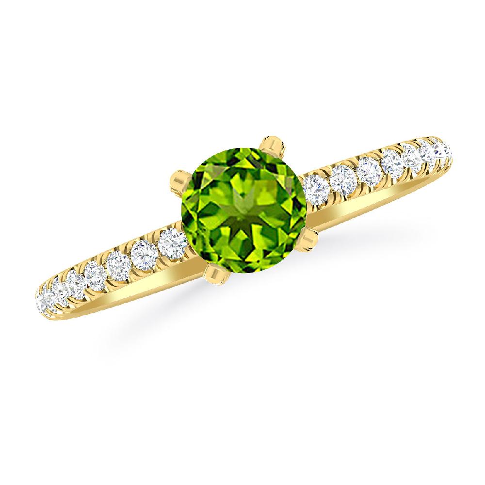 Yellow Gold - Peridot