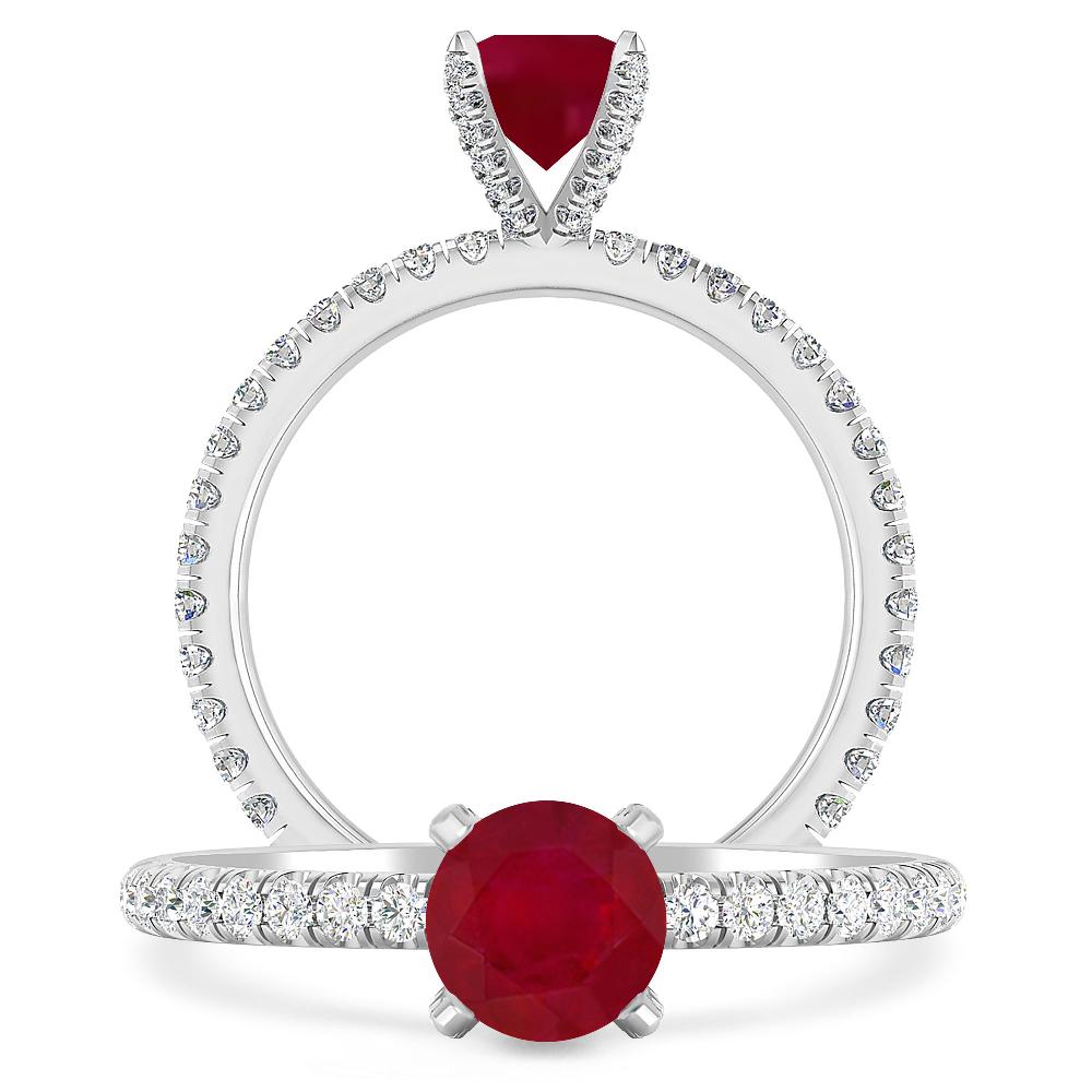 White Gold - Ruby