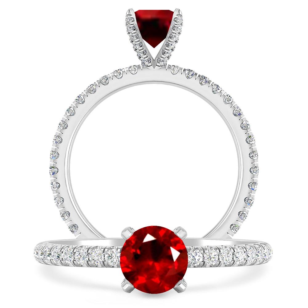 White Gold - Ruby