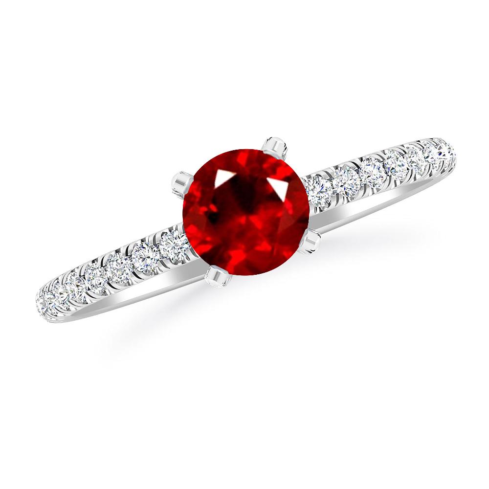 White Gold - Ruby