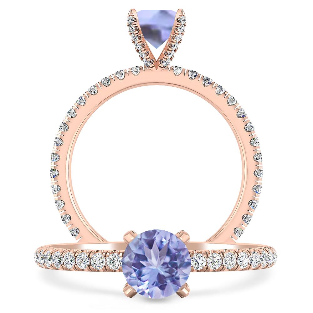 Rose Gold - Tanzanite