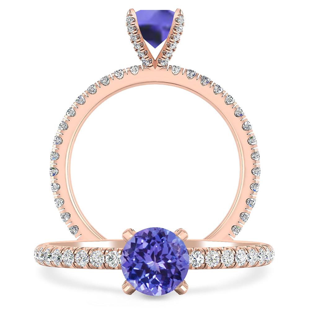 Rose Gold - Tanzanite