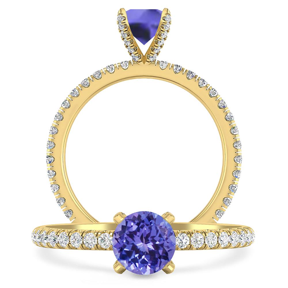 Yellow Gold - Tanzanite