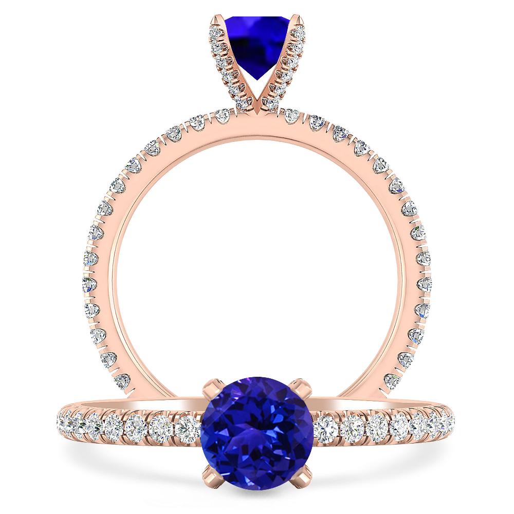 Rose Gold - Tanzanite