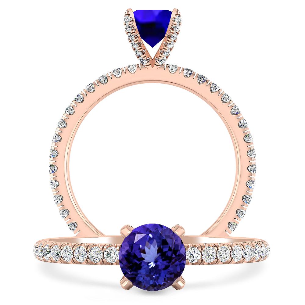 Rose Gold - Tanzanite