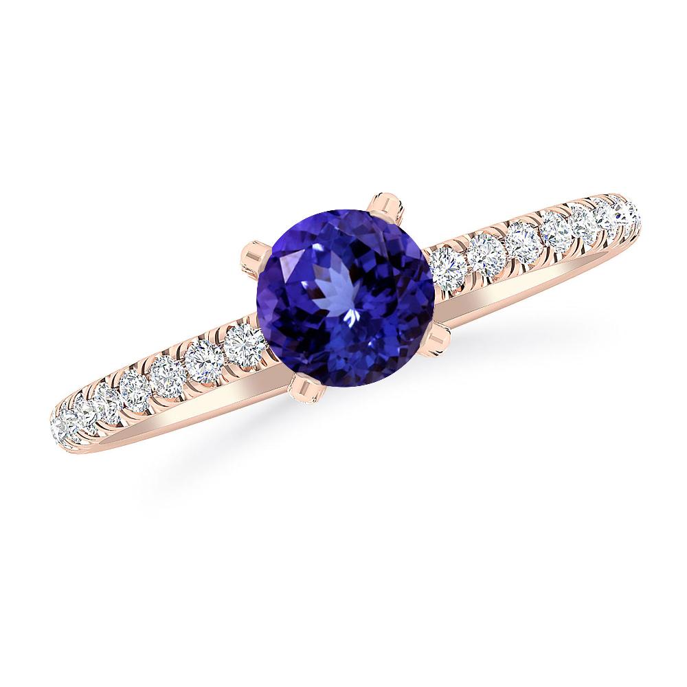 Rose Gold - Tanzanite