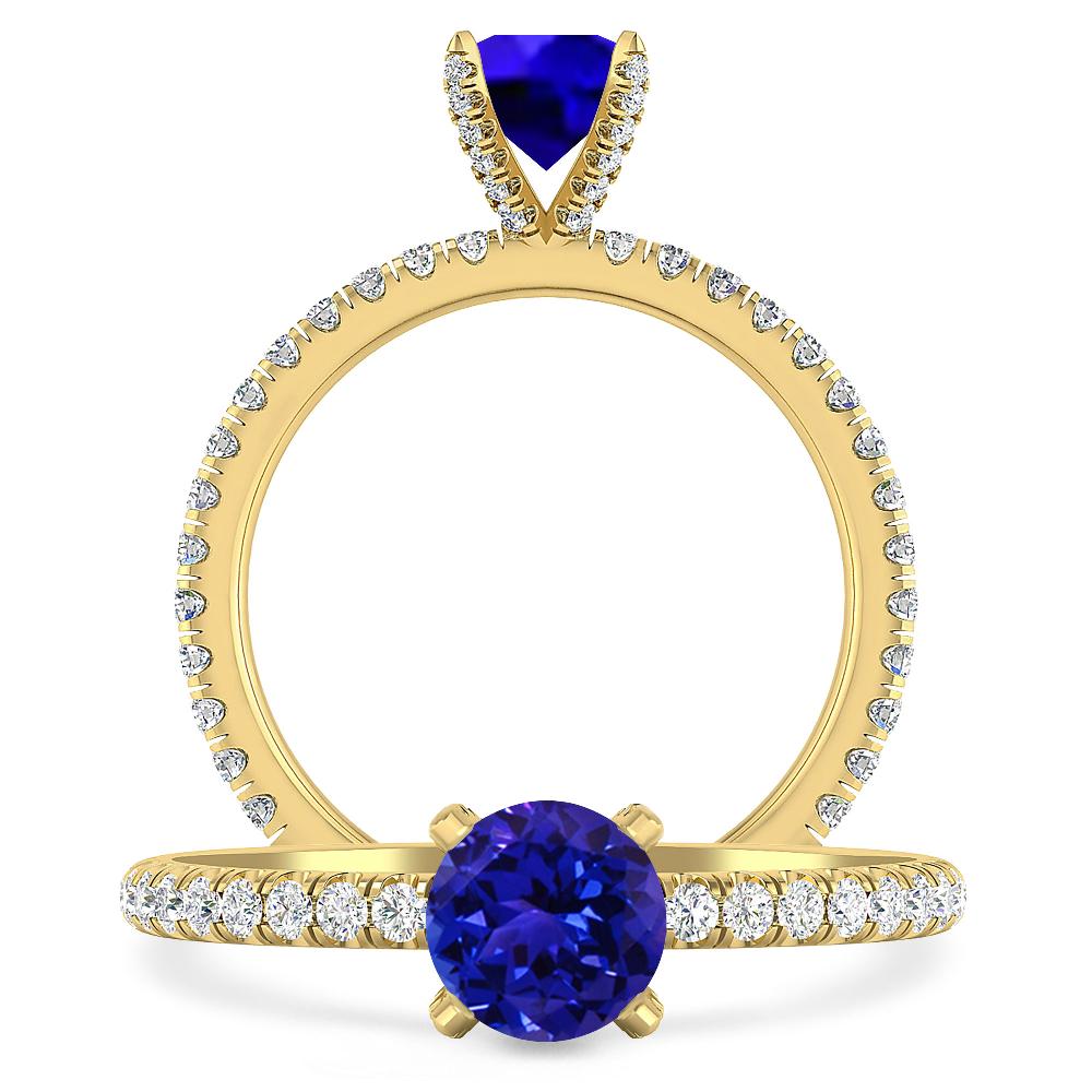 Yellow Gold - Tanzanite