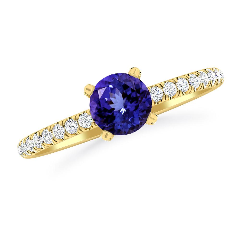 Yellow Gold - Tanzanite