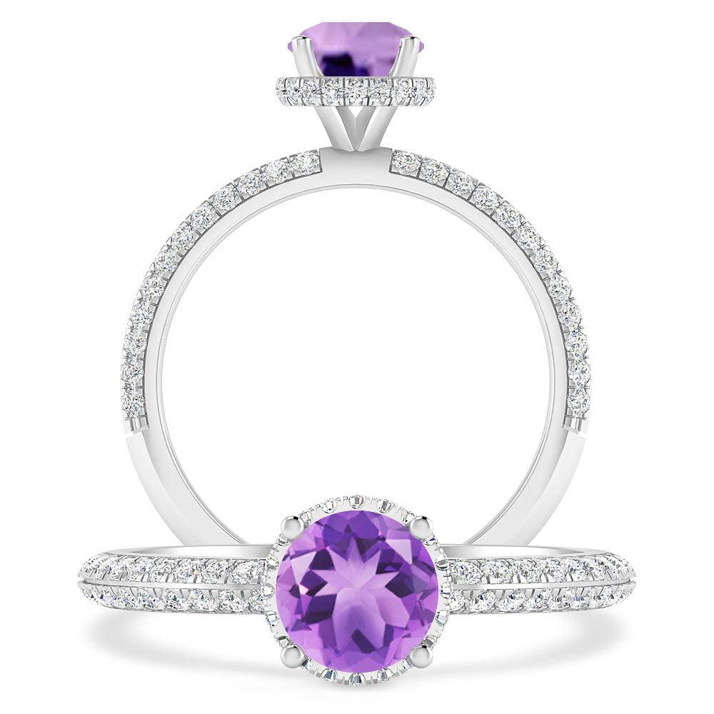 White Gold - Amethyst