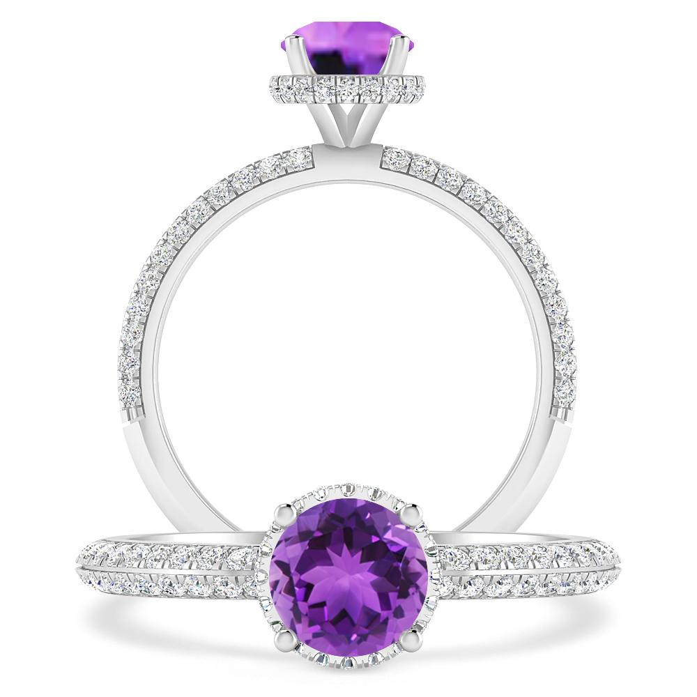 White Gold - Amethyst