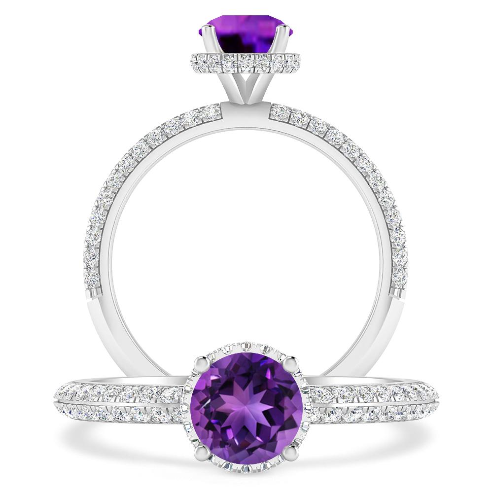 White Gold - Amethyst