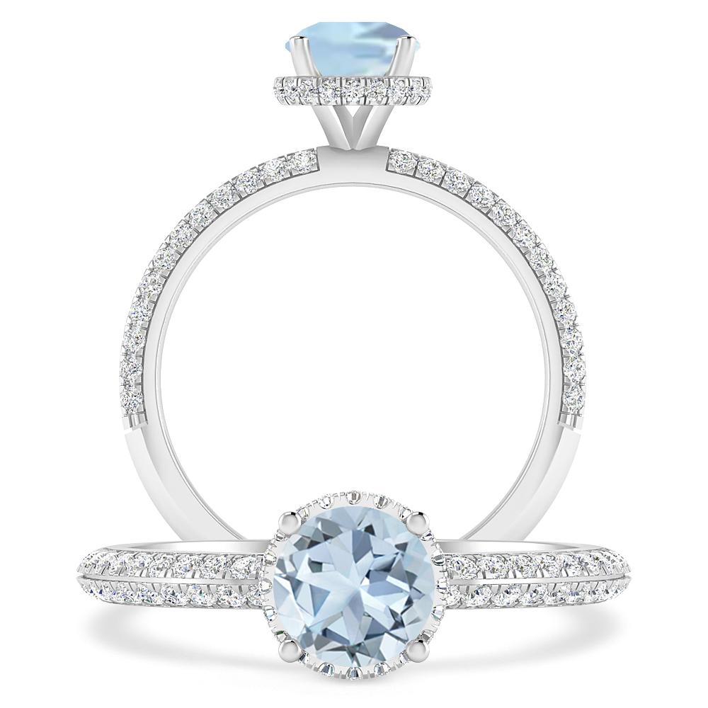 White Gold - Aquamarine