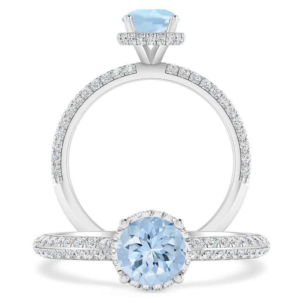 White Gold - Aquamarine