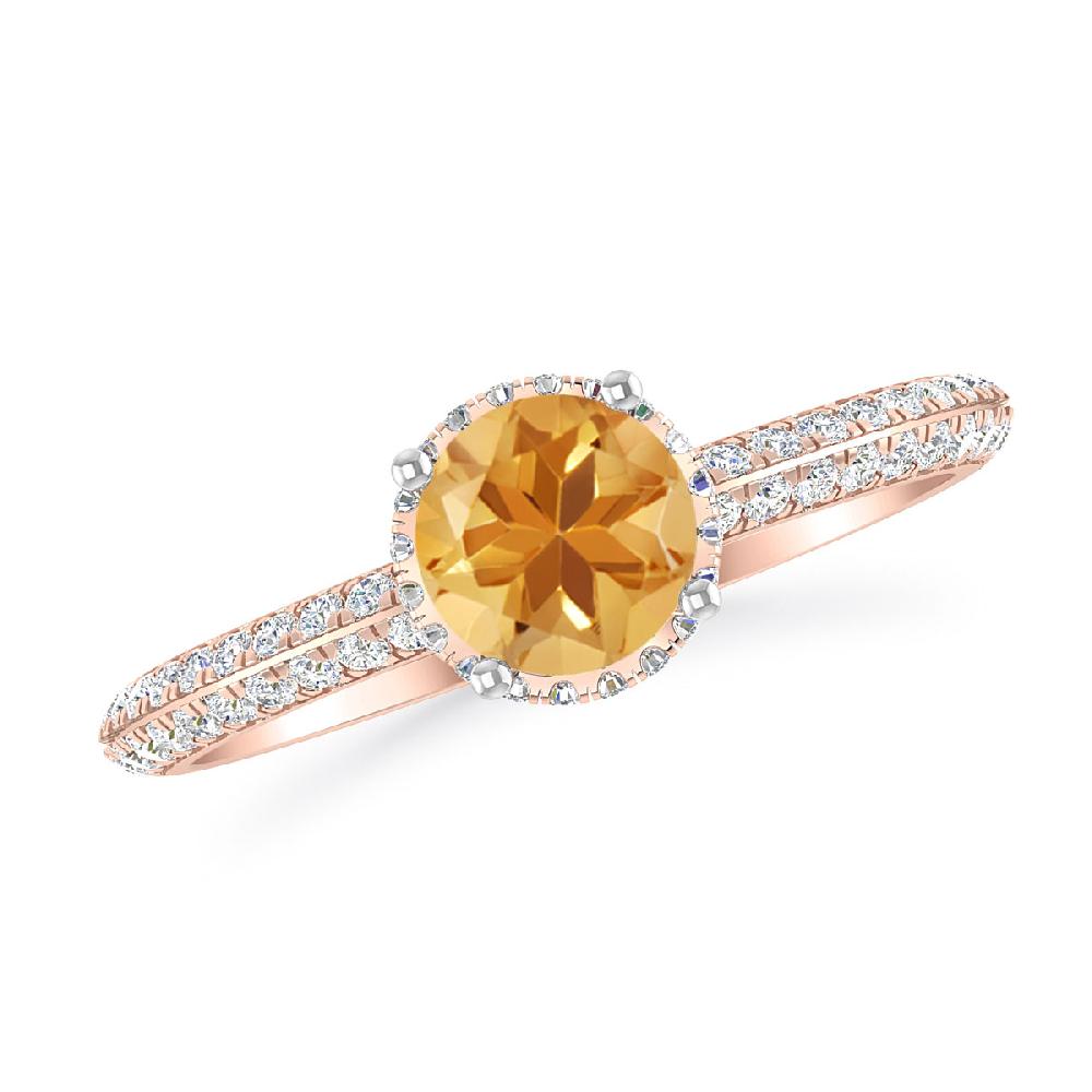 Rose Gold - Citrine