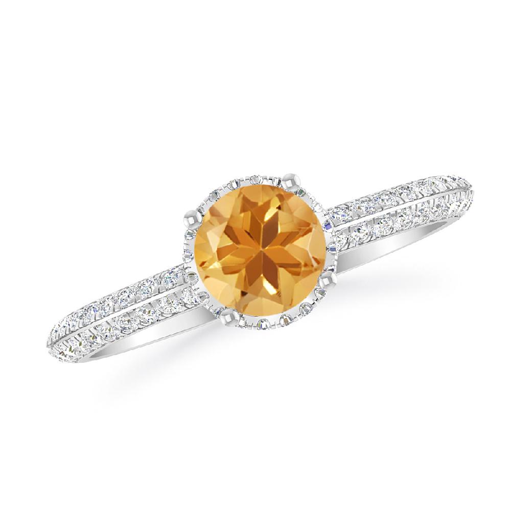 White Gold - Citrine