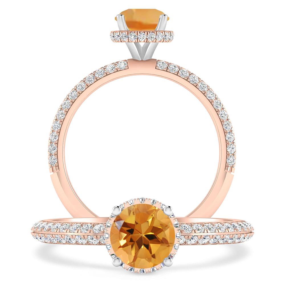 Rose Gold - Citrine