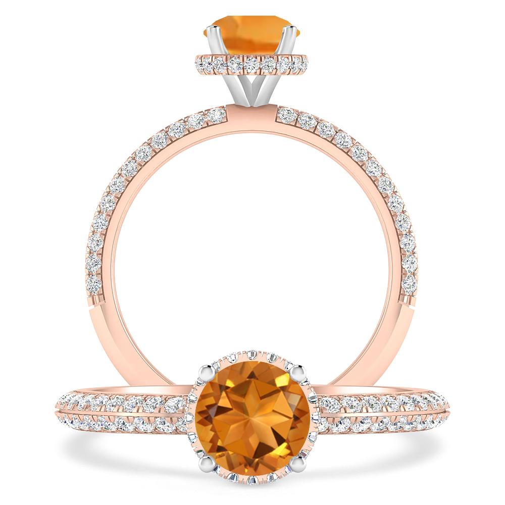 Rose Gold - Citrine