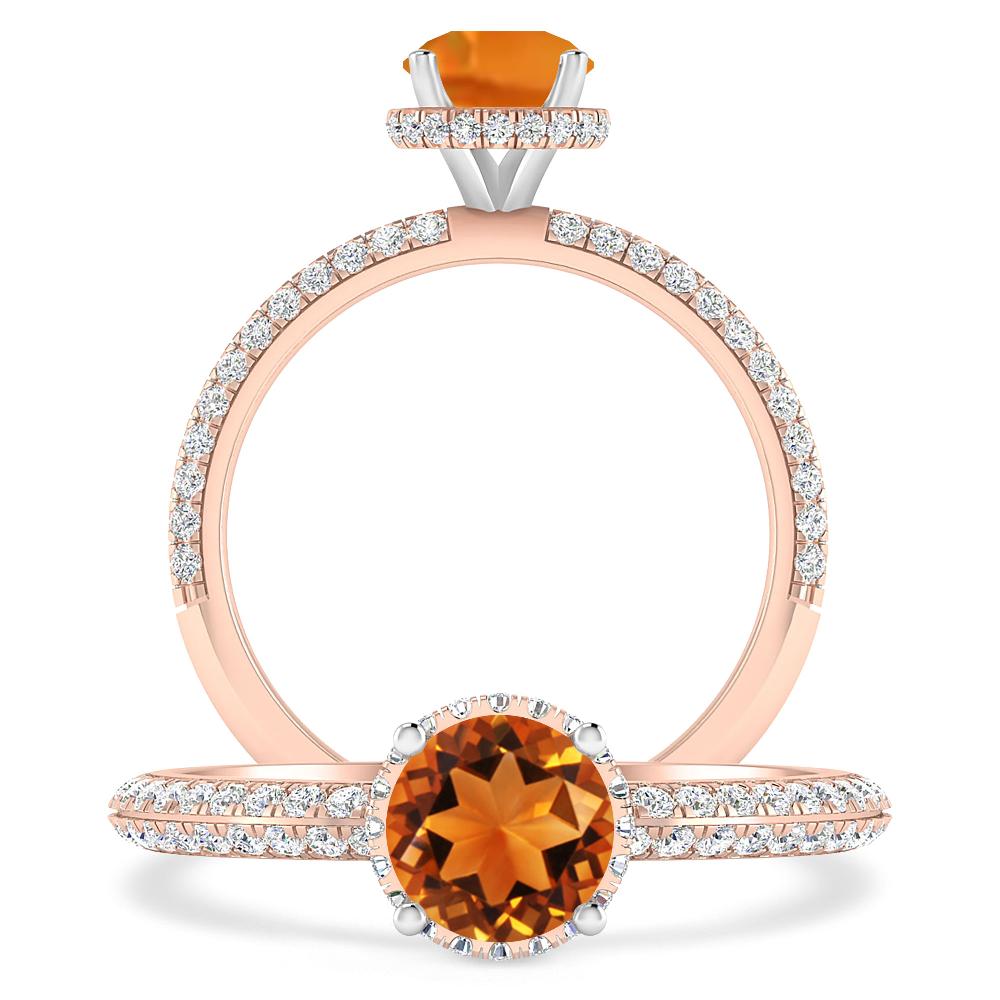 Rose Gold - Citrine