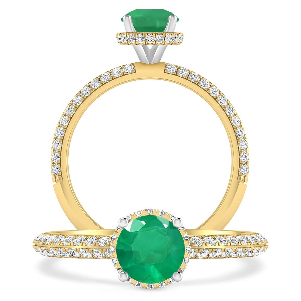 Yellow Gold - Emerald