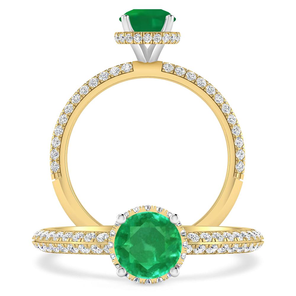 Yellow Gold - Emerald