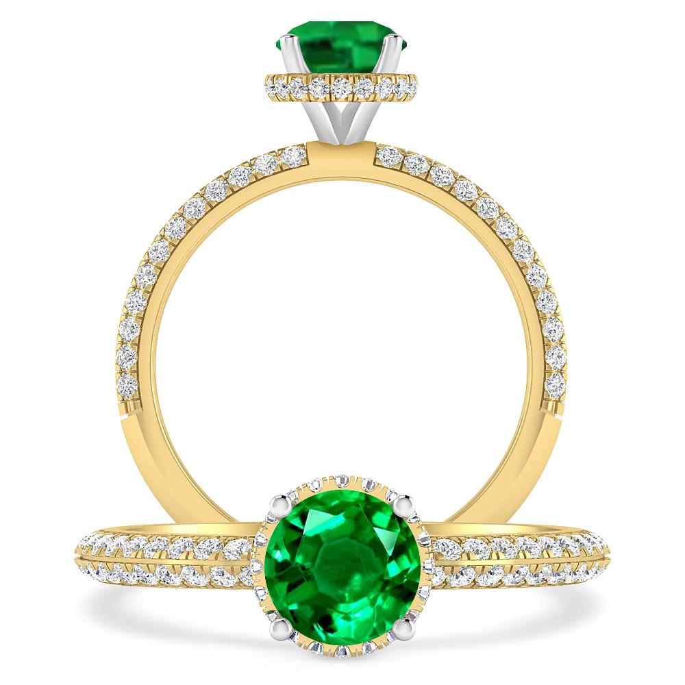 Yellow Gold - Emerald